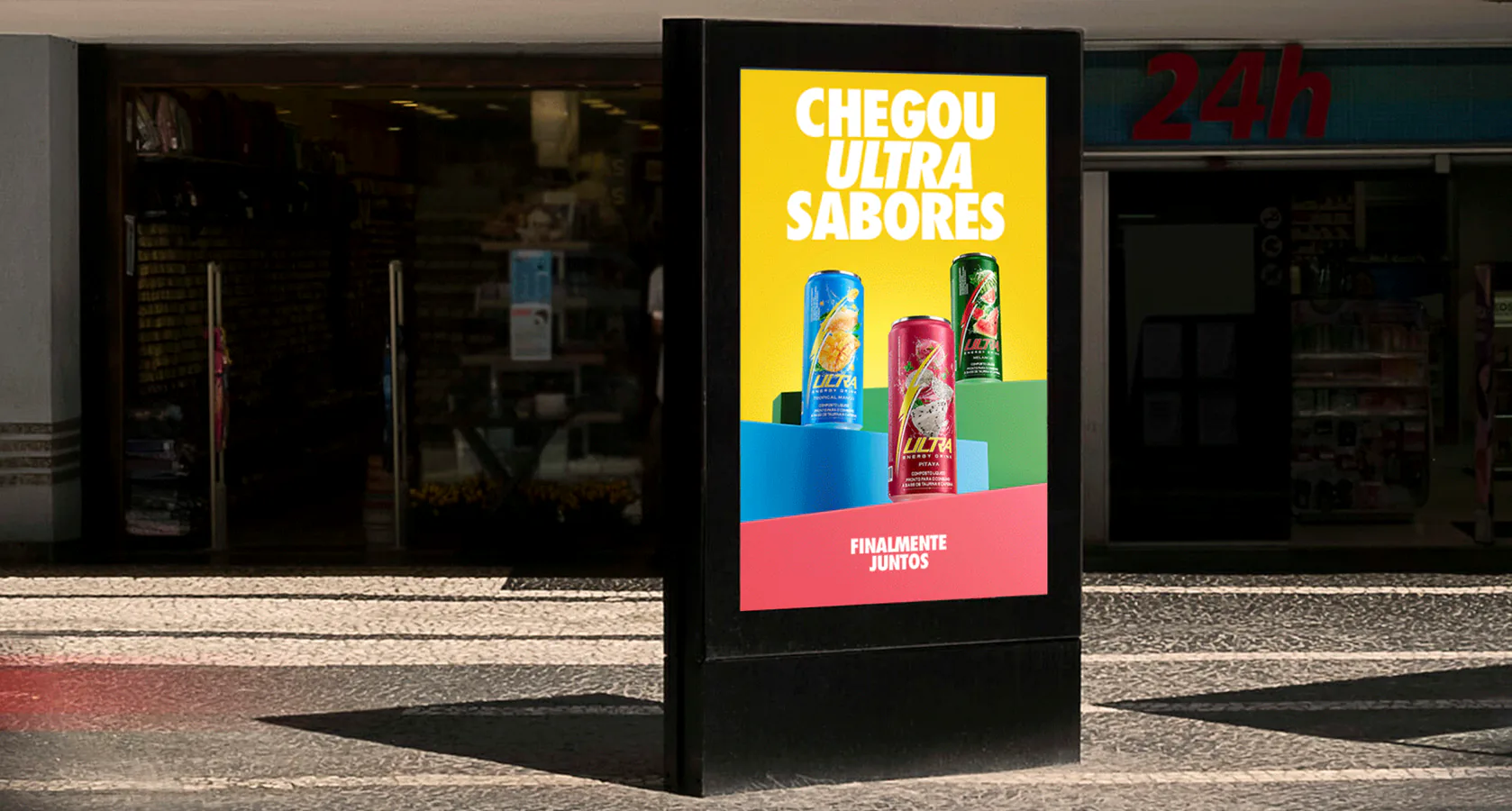 Case Ultra Energy em mídia externa
